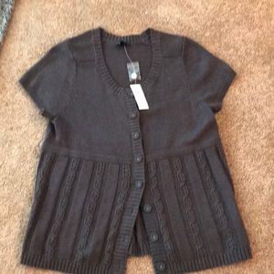 Plus size grey sweater/vest. NWT Macy’s Style & co